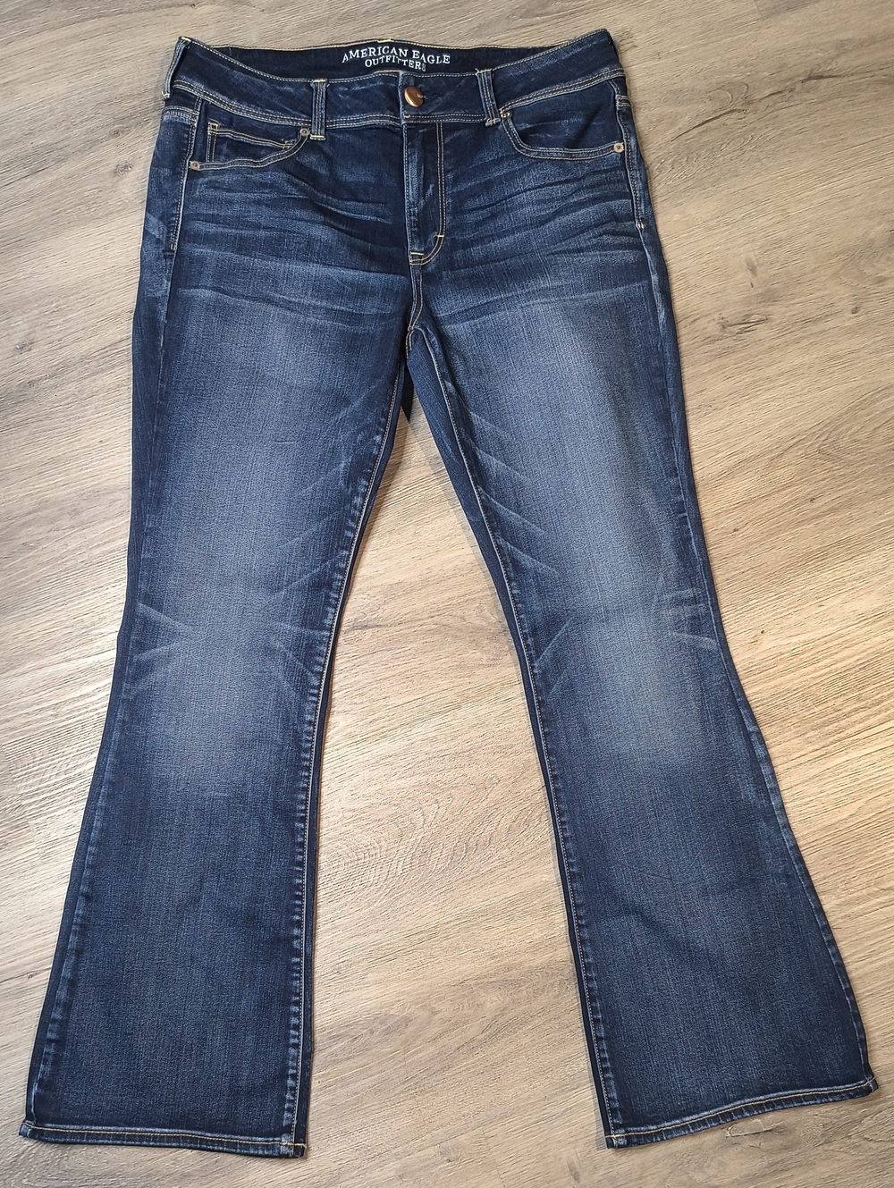 S1147 Kick Boot Stretch w/31" Inseam👖American Eagle Women's Size 14 Bootcut